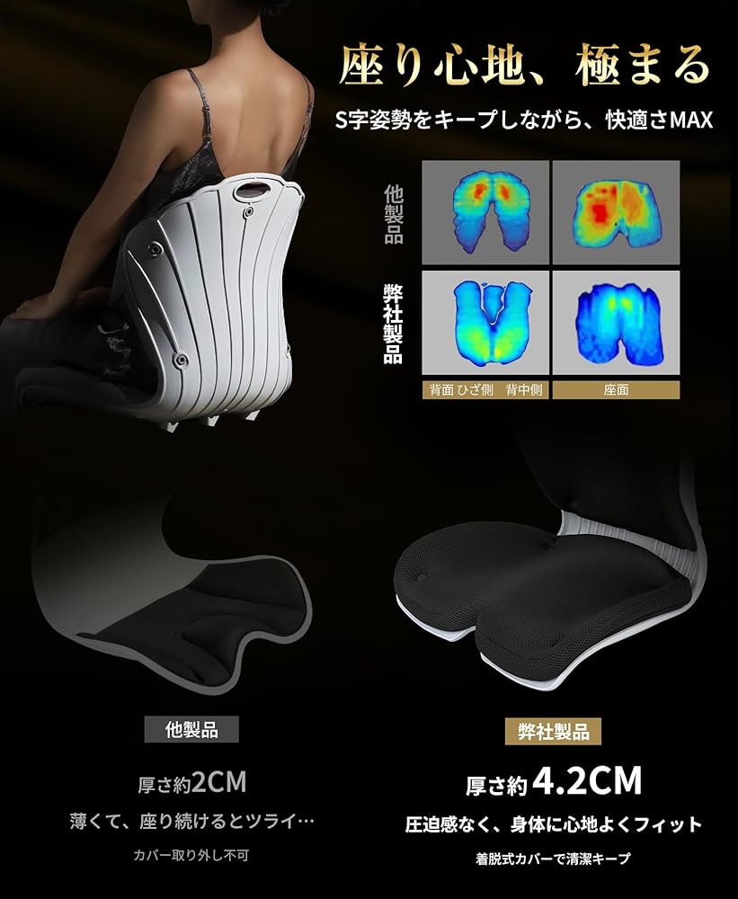 Amazon.co.jp: 【腰の神様がくれた特等席】 HANGMATE 姿勢矯正 椅子